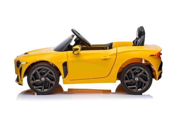 Ride-On Toy Car Bentley - Yellow with Bluetooth