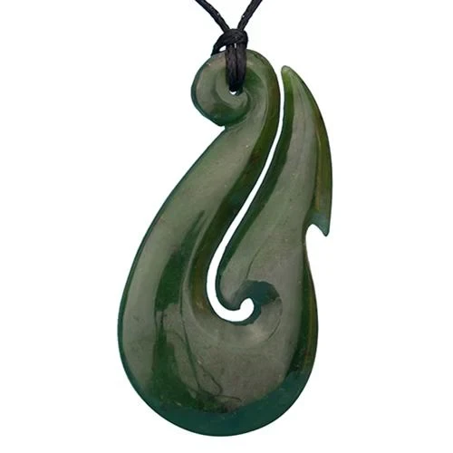 Greenstone Hook Pendant