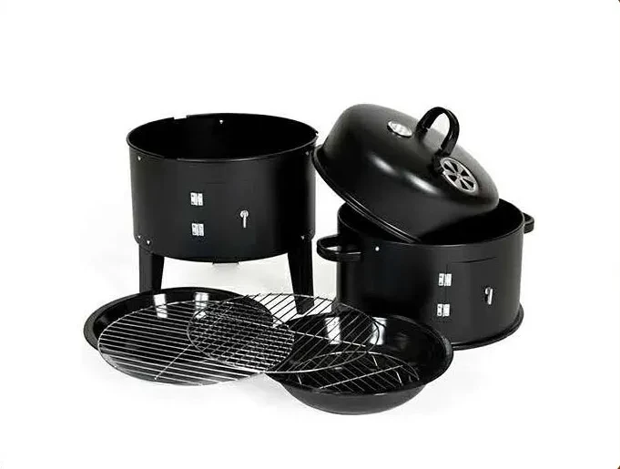 Double-layer Smoky Braised Three-in-one Household Smoky Bucket Artifact