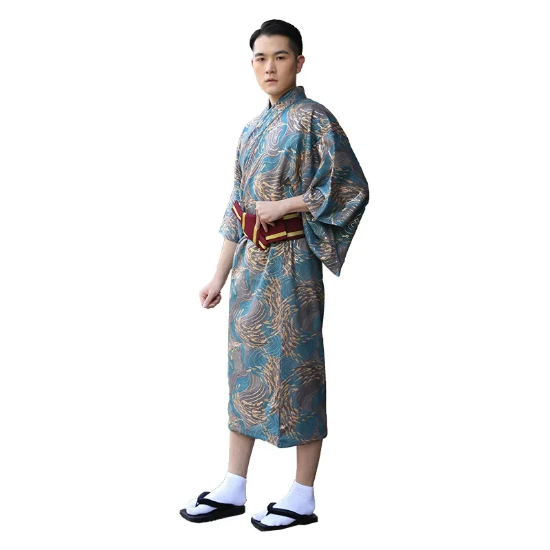 Japanese Kimono Men's Traditional Kimono Formal Wear Summer Fireworks Kimono Suit